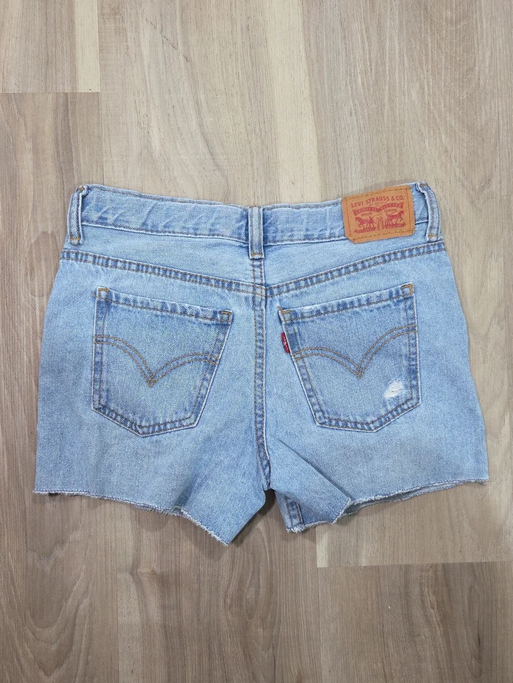 •Levi's• Little Girls Cut Off Blue Jean Shorts
